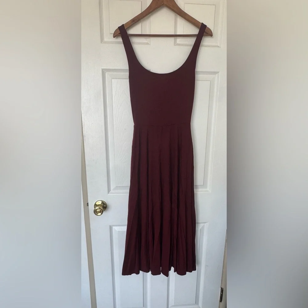 Reformation Deep Burgundy Midi Dress - Picture 2 of 5